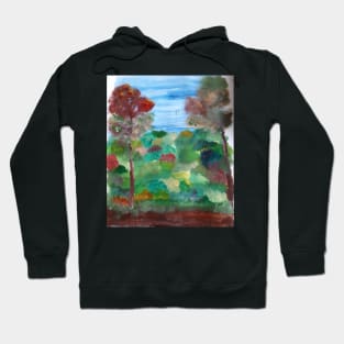 Fall Colour Scenery Painting Hoodie